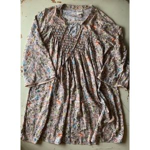 Knox Rose :: light pink floral shift dress